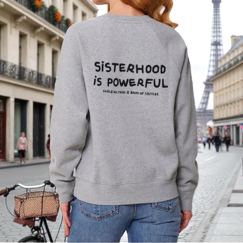 Zadig & Voltaire Band of Sisters Graphic Sweatshirt RARE HTF ~ size Small - Picture 5 of 16